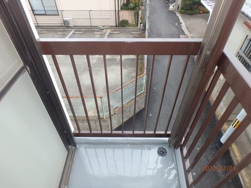 【After】排水溝の位置を変更して水捌けを良くしました。