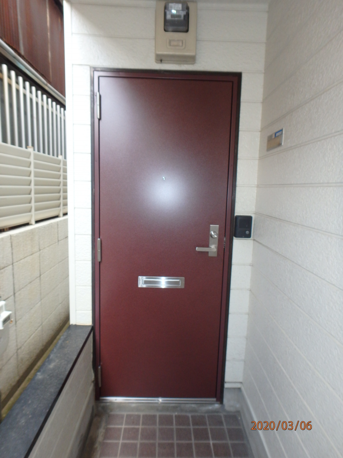 【After】マンション重量鋼製ドア取替工事（マンション改修用重量鋼製ドア、カバー工法）